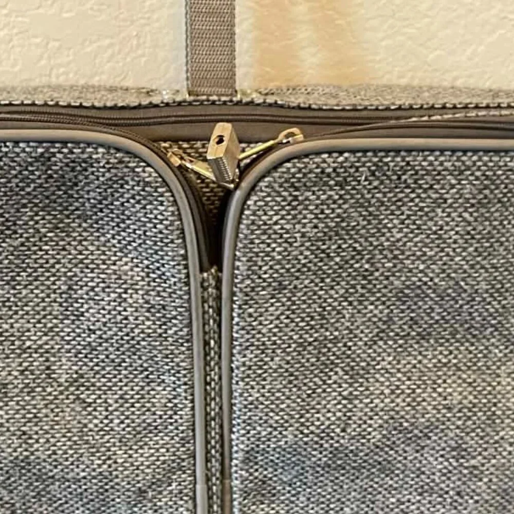 Samsonite tweed folding garment bag